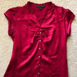 Dark Red Express Blouse Sexy sz Small